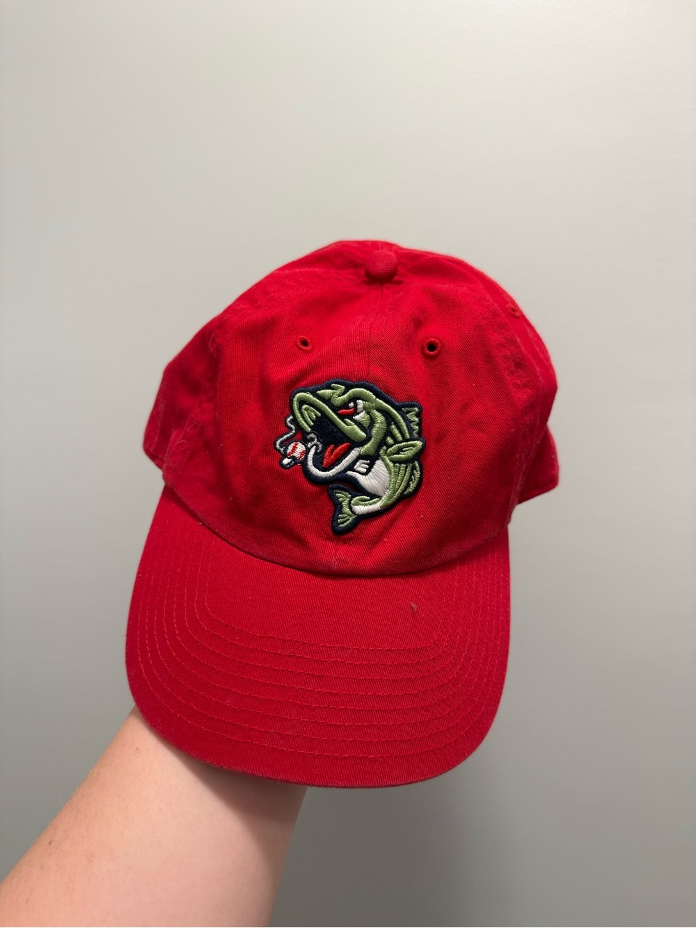 Gwinnett Stripers MiLB team red baseball hat